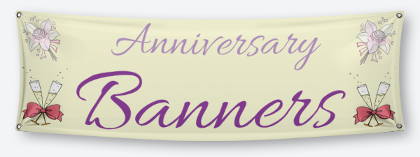 Custom Anniversary Banners