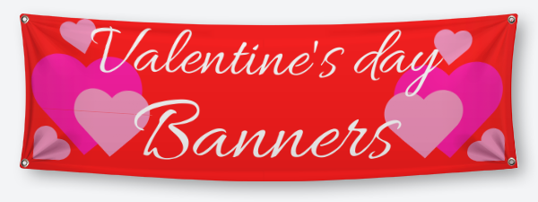 Custom Valentine's Day Banners